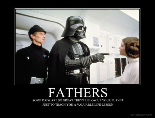 Favorite fictional dads : Darth Vader (Star Wars)