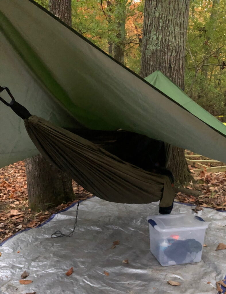 Take your kids camping
Sleeping in a hammock