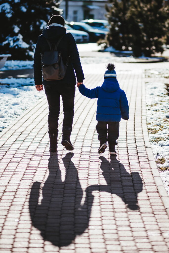 Advice for struggling fathers - Walking with son