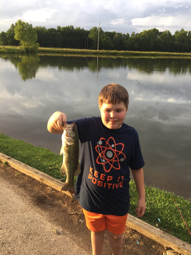 To be more present with your family get them involved in your hobbies
fishing with my son at clarks river wildlife refuge