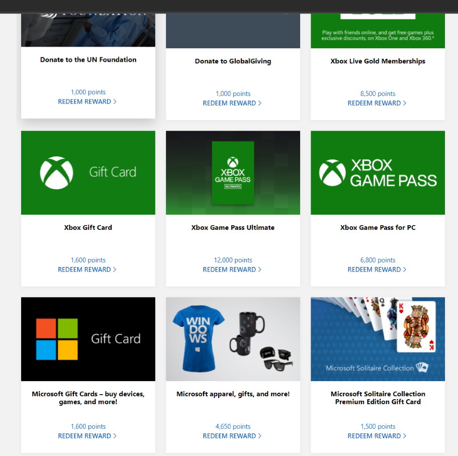 Microsoft Rewards now offers Xbox Game Pass Ultimate gift cards 