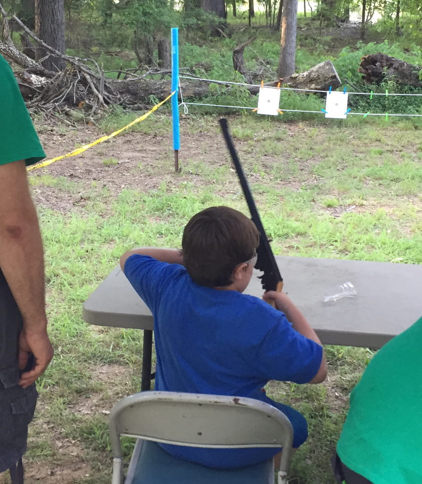 Parenting through the scout laws
Scout at BB gun range