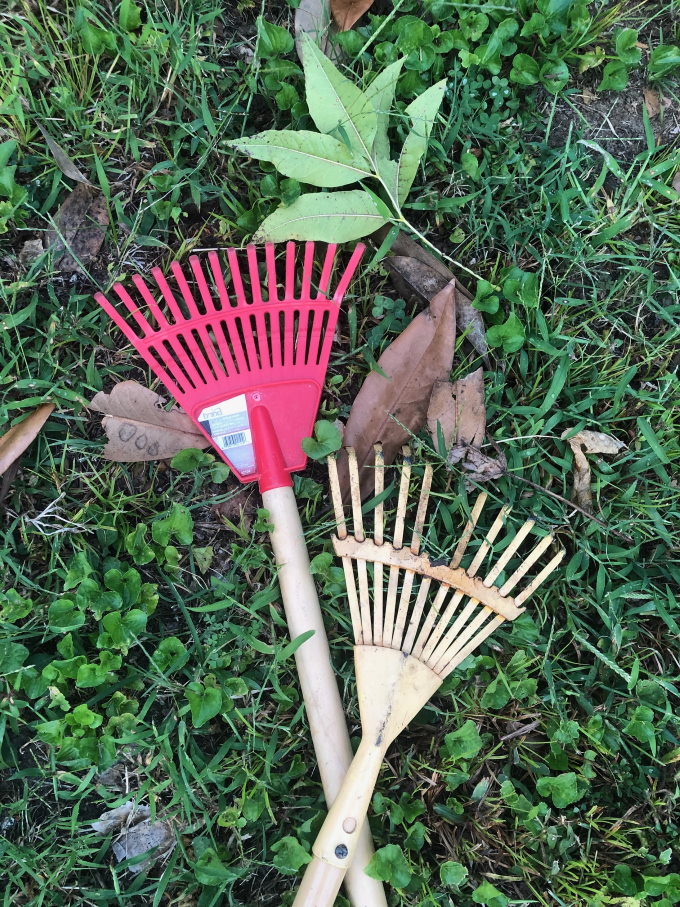 Fall backyard activities for toddlers
Raking leaves