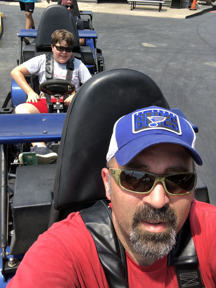 To be responsible be present with your kids
On go karts