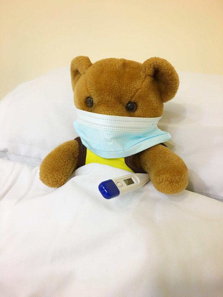 Dad's guide to sick kids - sick teddy bear