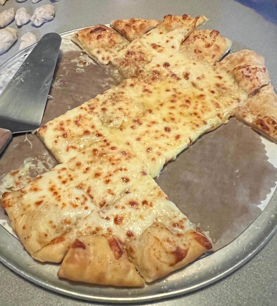 Buffet bread at Ace's Chicago Pizza in Mayfield KY