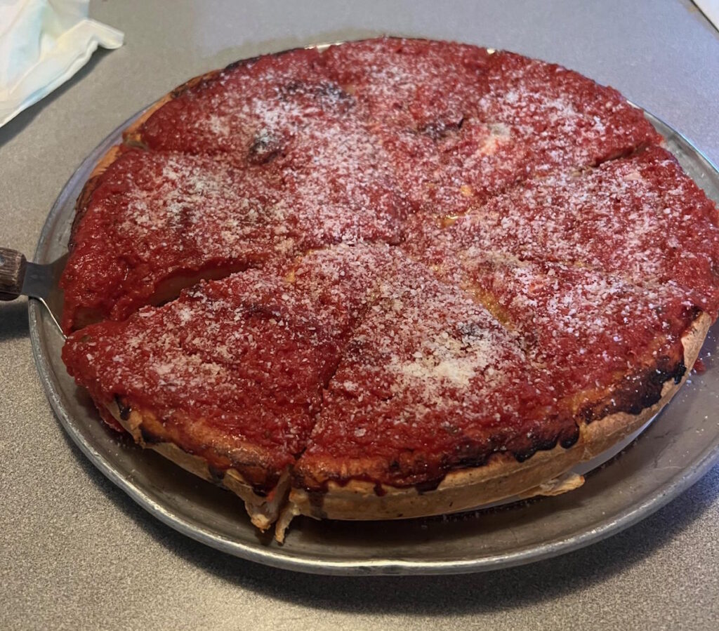 Ace's Chicago Pizza stuffed pizza