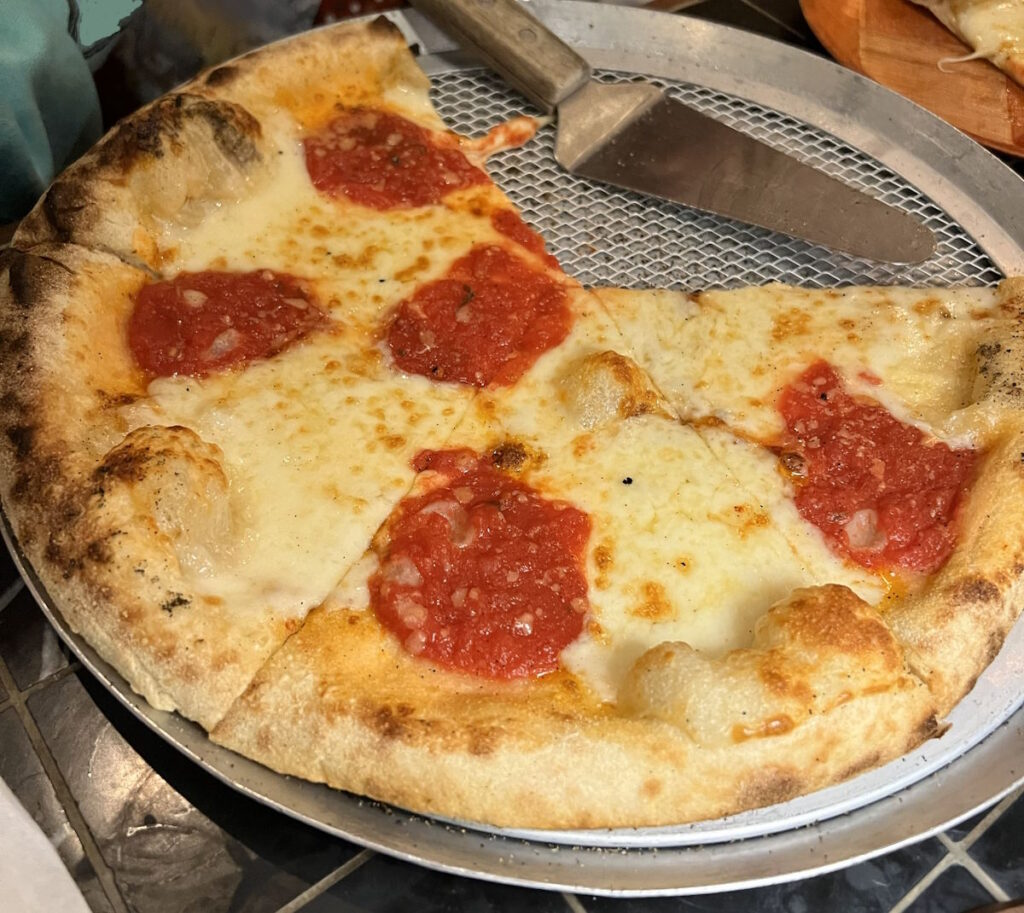 Kids got the cheese pizza at Woodfire