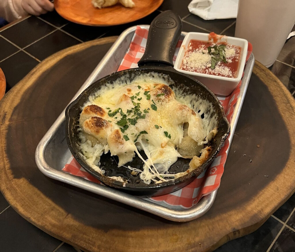 Cheese & Garlic Knots at Woodfire Pizza Kitchen